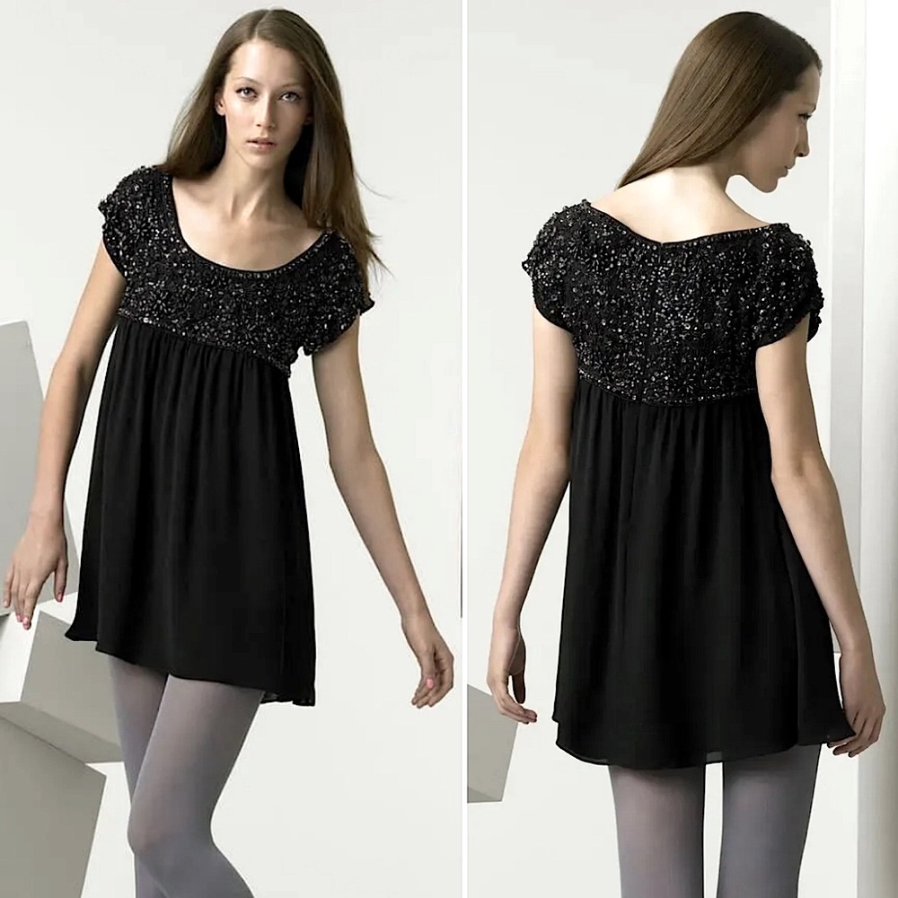 NWT Alice + Olivia 100% Silk Dress Balletcore